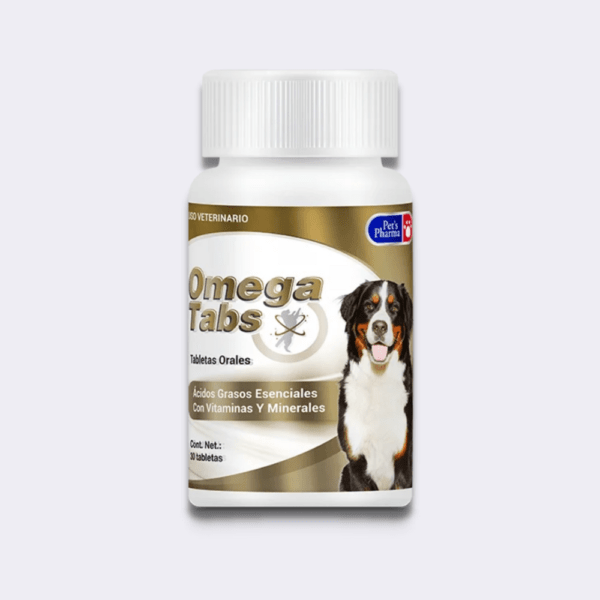 Suplemento nutricional extra fuerte para perros y cachorros que proporciona ácidos grasos Omega 3 y 6 esenciales y vitaminas para una piel, uñas y pelaje saludables.